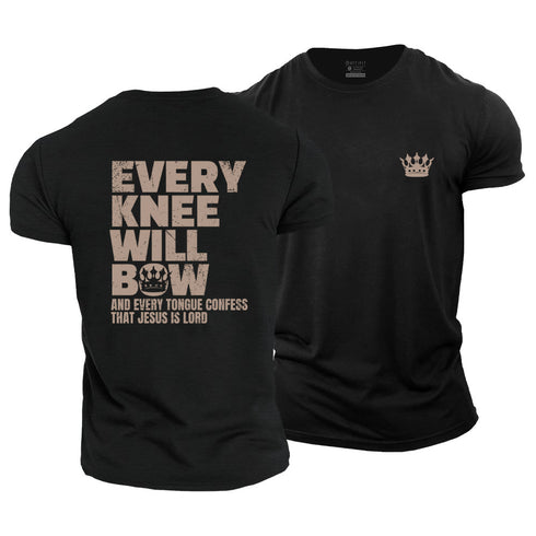 Men's Every Knee Will Bow Cotton T-Shirt