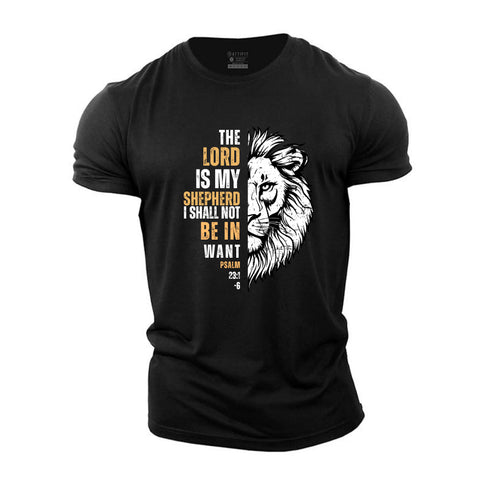 Men's PSALM 23:1 Cotton T-Shirt