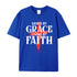Unisex Saved By Grace Living By Faith Cotton T-Shirt