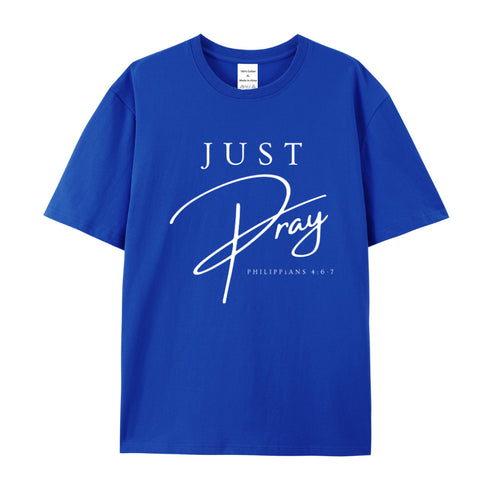 Unisex Just Pray Cotton T-Shirt