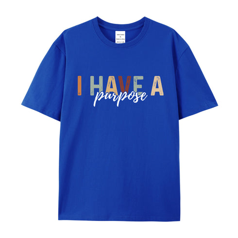 Unisex I Have A Purpose He Has A Plan Cotton T-Shirt