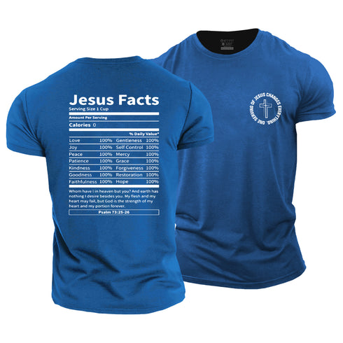 Men's ONE SERVING OF JESUS CHANGES EVERYTHING Cotton T-Shirt