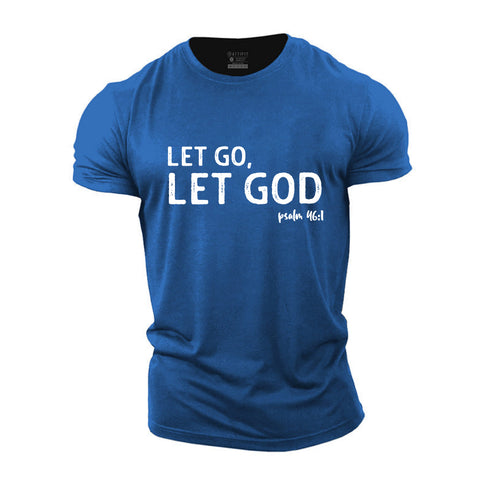Men's Let God, Let Go Cotton T-Shirt