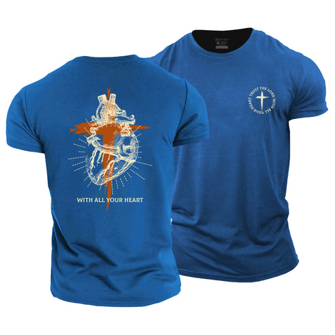 Men's Trust The LORD With All Your Heart Cotton T-Shirt