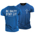 Men's Be Salty Stay Lit Cotton T-Shirt