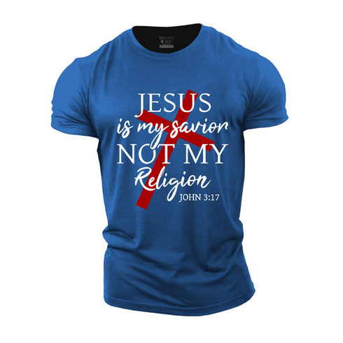 Unisex Jesus Is My Savior Not My Religion Cotton T-Shirt