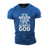 Men's It's Never Luck It's Always God Cotton T-Shirt