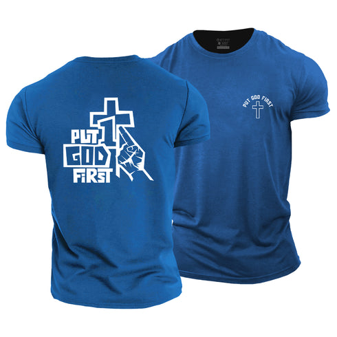 Men's Put God First Cotton T-Shirt
