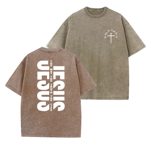 Unisex Jesus The Way The Truth The Life Washed T-Shirt