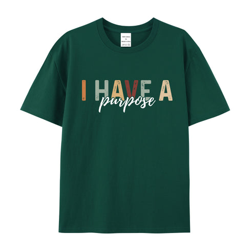 Unisex I Have A Purpose He Has A Plan Cotton T-Shirt