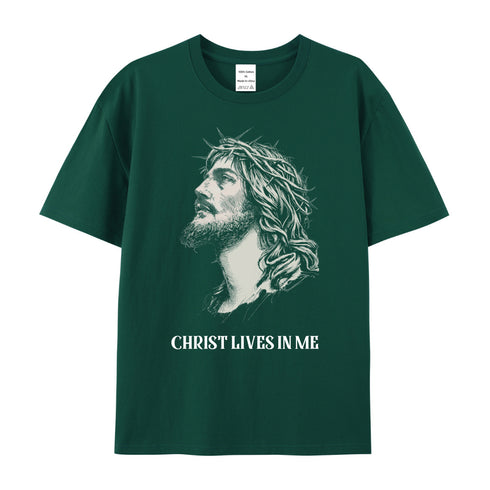Unisex CHRIST LIVES IN ME Cotton T-Shirt