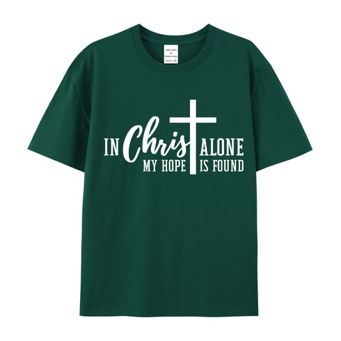 Unisex My Hope Is Found In Christ Alone Cotton T-Shirt