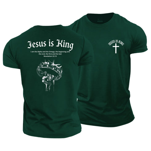 Men's Jesus Is King Cotton T-Shirt