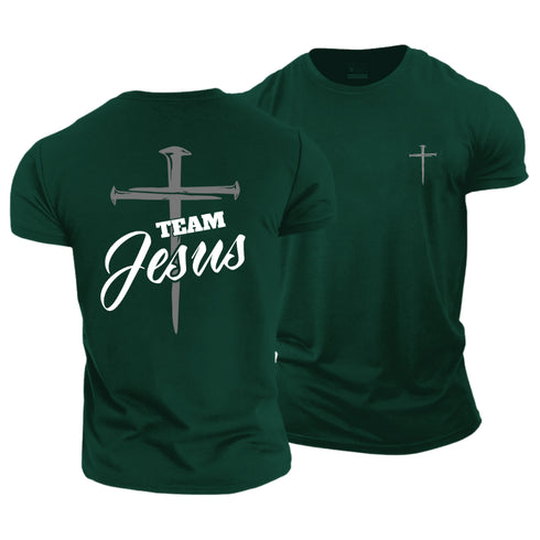 Men's Team Jesus Cotton T-Shirt