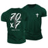 Men's Matthew 18:21-22 Cotton T-Shirt