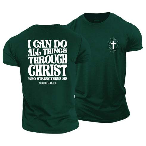 Men's I Can Do All Things Through Christ Cotton T-Shirt