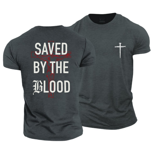 Unisex Saved By The Blood Cotton T-Shirt