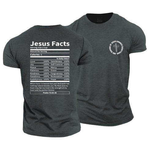 Men's ONE SERVING OF JESUS CHANGES EVERYTHING Cotton T-Shirt