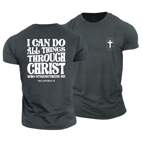 Men's I Can Do All Things Through Christ Cotton T-Shirt