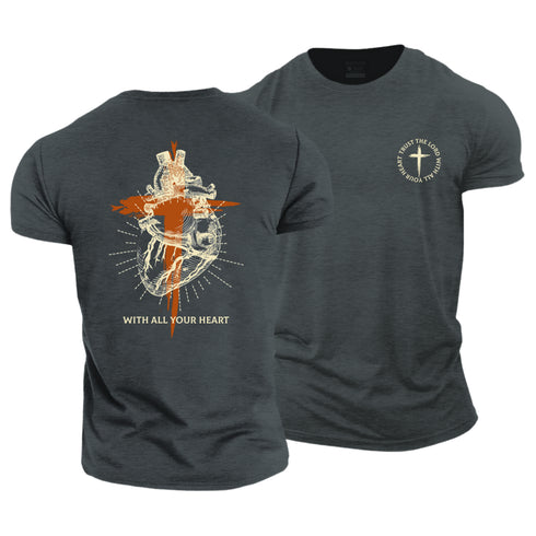 Men's Trust The LORD With All Your Heart Cotton T-Shirt