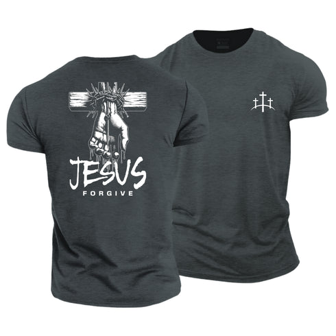Unisex Jesus Forgive Cotton T-Shirt