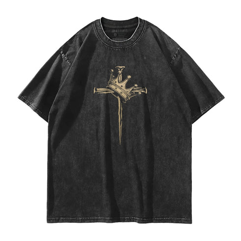 Men's Cross Crown Washed T-Shirt