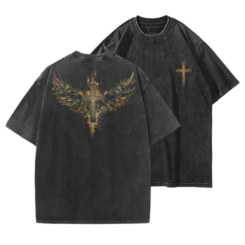 Men's Wings of Grace Washed T-Shirt