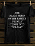 Unisex The Black Sheep Of The Family Print T-shirt