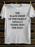 Unisex The Black Sheep Of The Family Print T-shirt