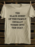 Unisex The Black Sheep Of The Family Print T-shirt