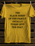 Unisex The Black Sheep Of The Family Print T-shirt