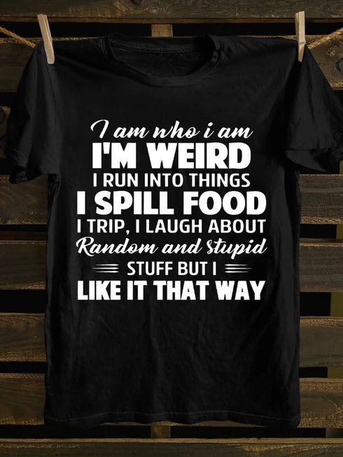 Unisex I am Who I am Print T-shirt