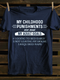 Unisex My Childhood Punishment Print T-shirt