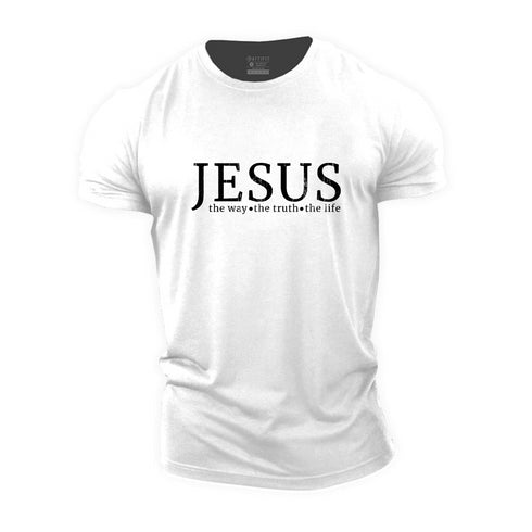 Men's Jesus, The Way The Truth The Life Cotton T-Shirt