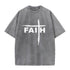 Unisex Faith Brush Stroke Washed T-Shirt