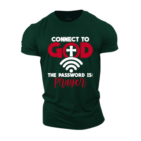 Unisex Connect to God Wifi Cotton T-Shirt