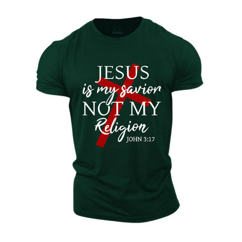 Unisex Jesus Is My Savior Not My Religion Cotton T-Shirt