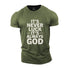 Men's It's Never Luck It's Always God Cotton T-Shirt