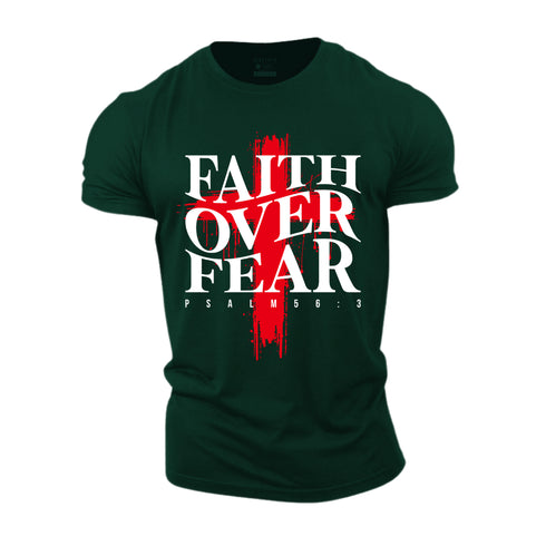 Unisex Faith Over Fear Cotton T-Shirt