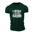 Men's I Walk With God Cotton T-Shirt