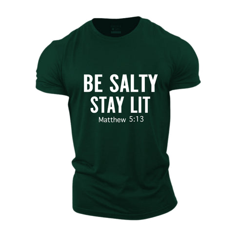 Men's Be Salty Stay Lit Cotton T-Shirt