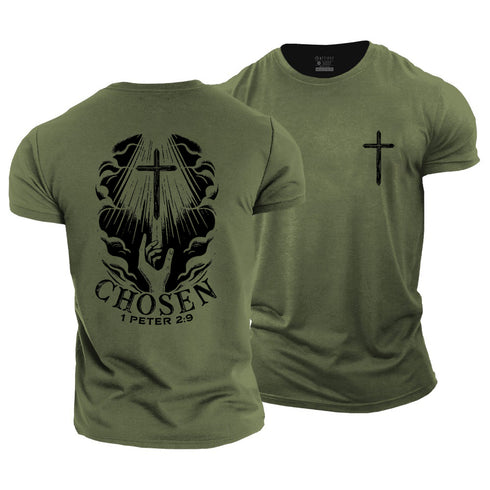 Men's Chosen 1 Peter 2:9 Cotton T-Shirt