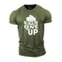 Men's Never Give Up Cotton T-Shirt