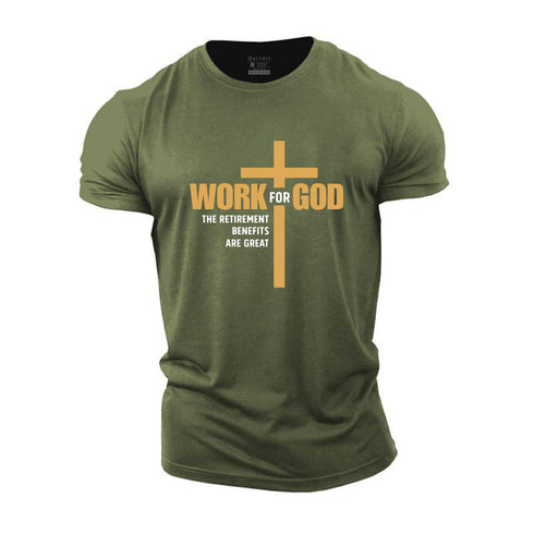Men's Work For God Cotton T-Shirt