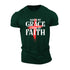 Unisex Saved By Grace Living By Faith Cotton T-Shirt