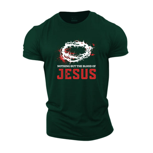 Men's Nothing But The Blood Of Jesus Cotton T-Shirt
