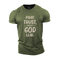 Men's Pray Trust And Let God Led Cotton T-Shirt
