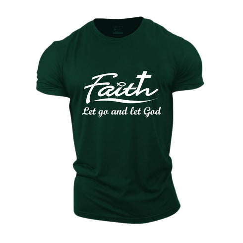 Men's Let Go And Let God Cotton T-Shirt