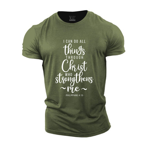 Men's I Can Do All Things Through Christ Cotton T-Shirt