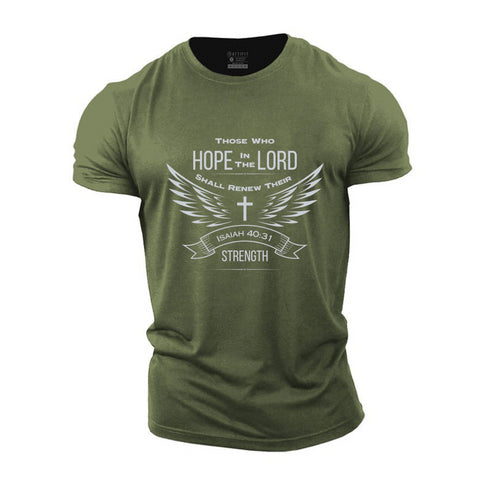 Men's Isaiah 40:31 Cotton T-Shirt